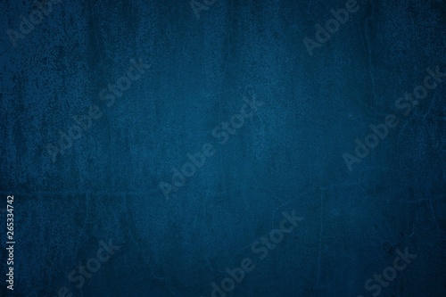 Blue Grunge Concrete Wall Texture Background.