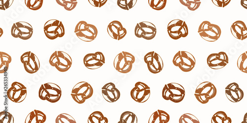 Cream pretzel pattern.