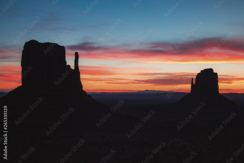 Sunrise in Monument Valley