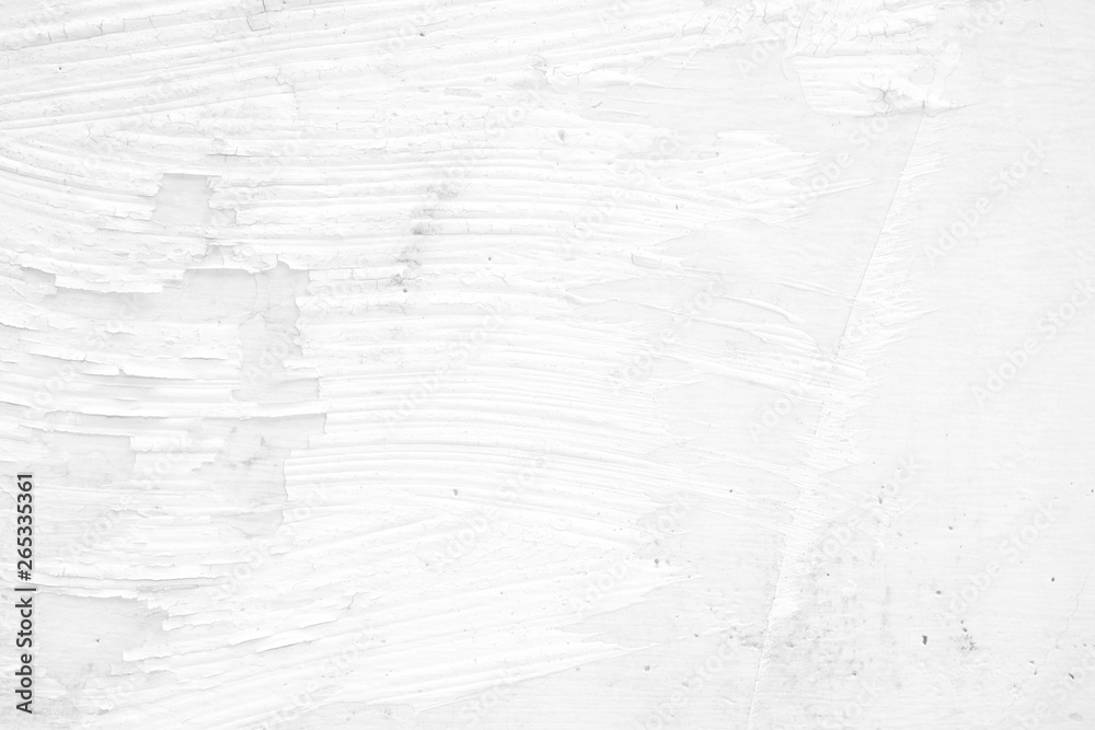 Naklejka premium Old White Peeling Concrete Wall Texture Background.