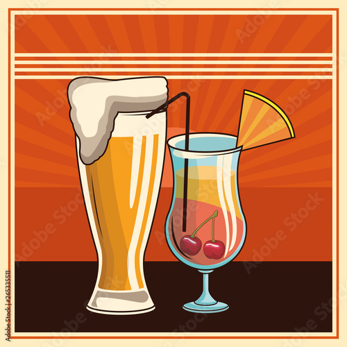 alcoholic drinks beverages cartoon