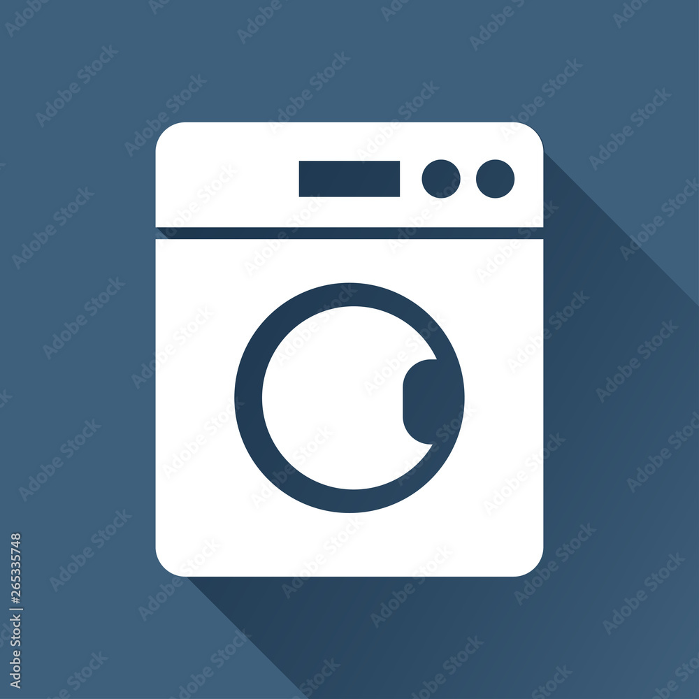 washing machine illustration. Laundry flat vector icon washing machine illustration. Laundry flat vector icon