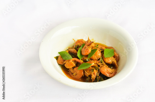 spicy fresh prawn curry