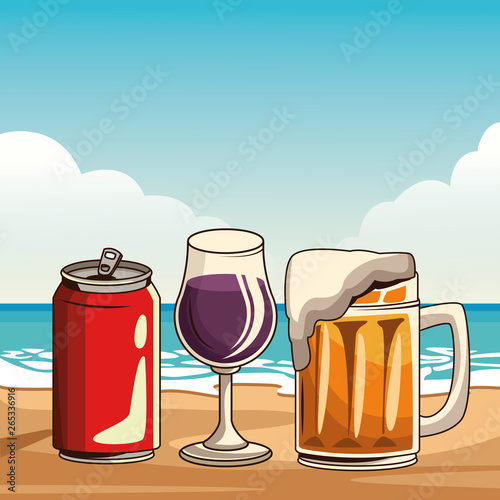 alcoholic drinks beverages cartoon