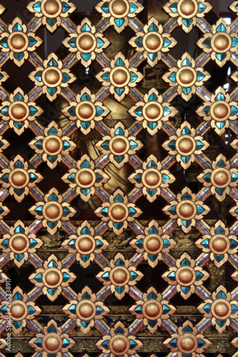 Photography decor in a buddhist temple (Wat Mahathat) in bangkok (thailand)