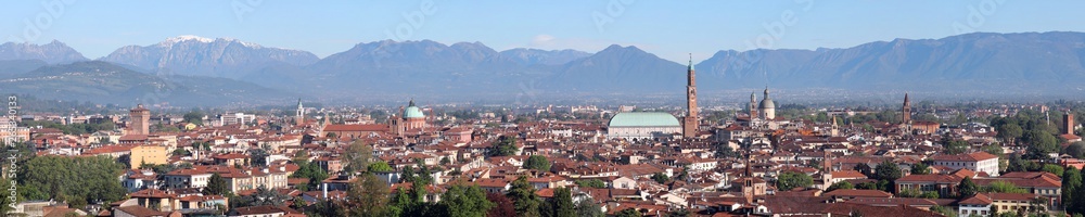 cityscape of Vicenza City in Northern Italy