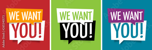 We want you
