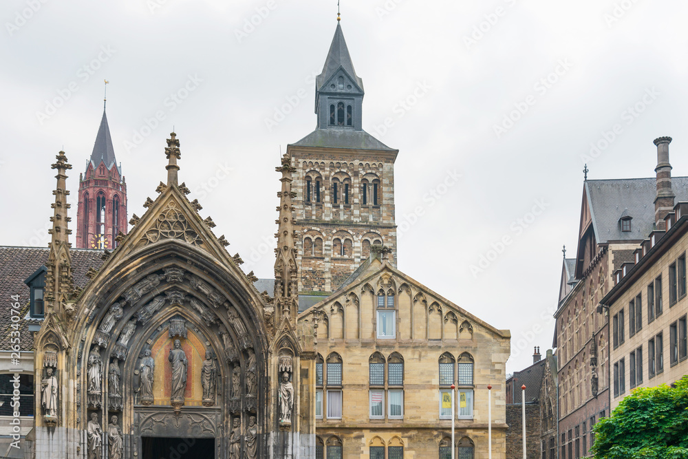 Fototapeta premium old Town buildings in Aachen, Germany