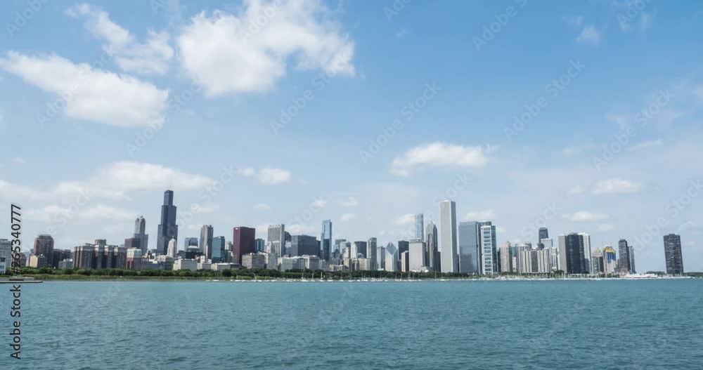 Chicago skyline wide view Chicago skyline wide view