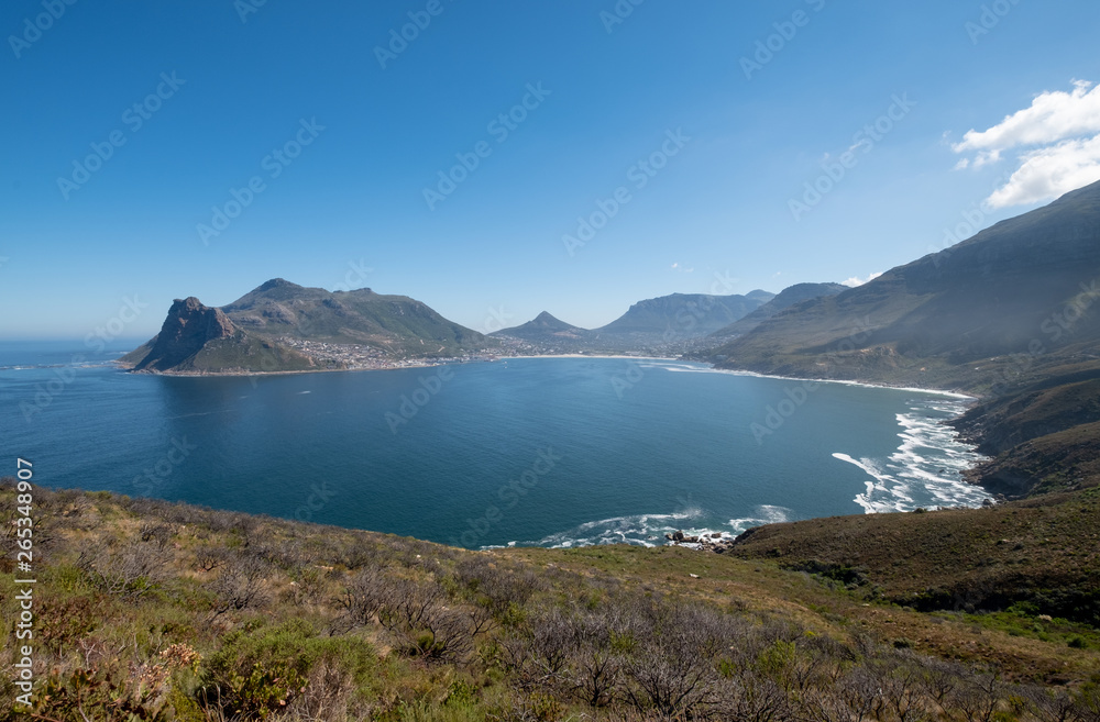 Hout Bay, photographed from Chapmans Peak Drive, Cape Town, South Africa.