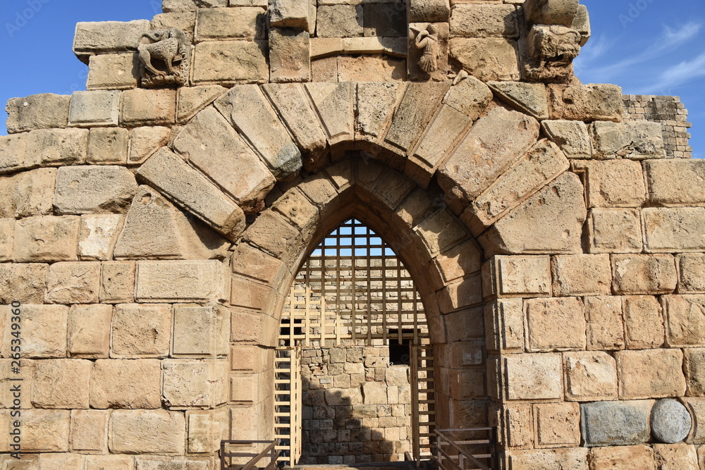 Double Gothic Arches, Crusader Castle, Sidon, Lebanon