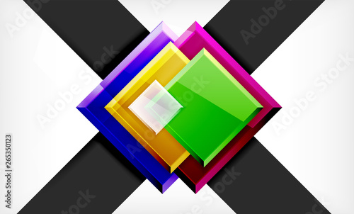 Free Download Color squares futuristic abstract background - GFXLoad