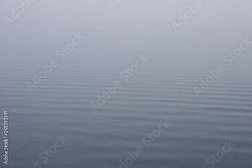 Misty ocean