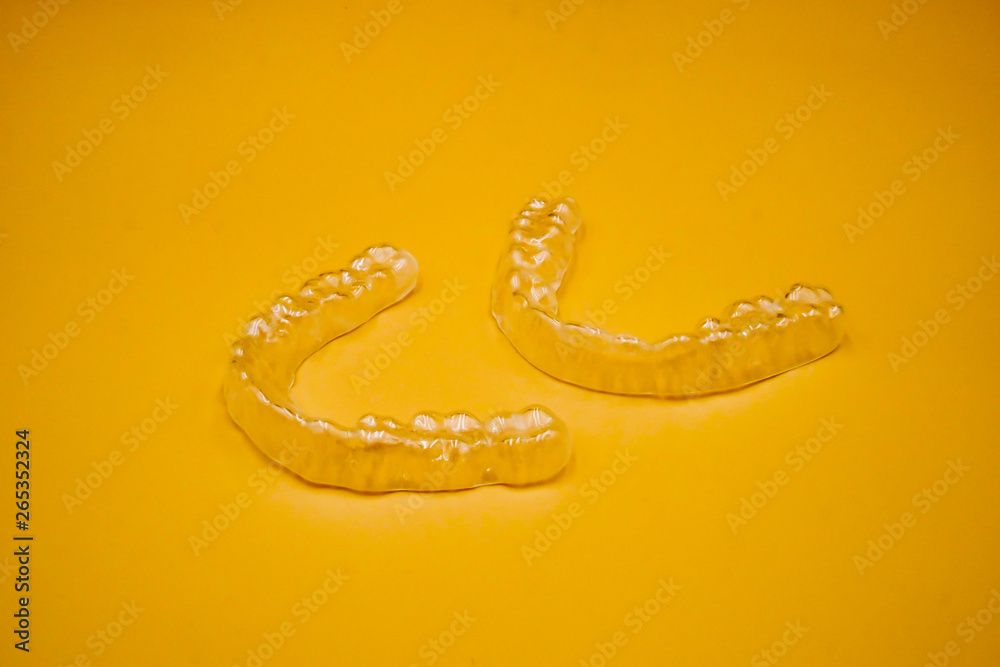 Yellow Invisalign Retainer Invisalign retainer teeths, it's a equipment for orthodontist give the ...