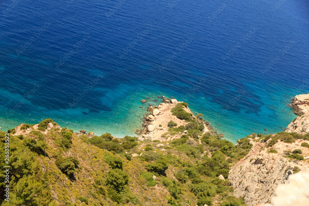 Küste Meer Landschaft Rhodos blau grün