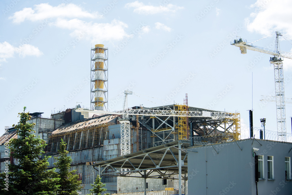 The fourth emergency power unit of the Chernobyl nuclear power plant. Object 