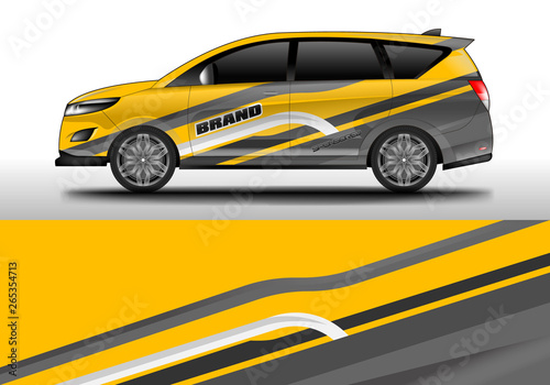 Wrap car racing designs vector . Background designs decal