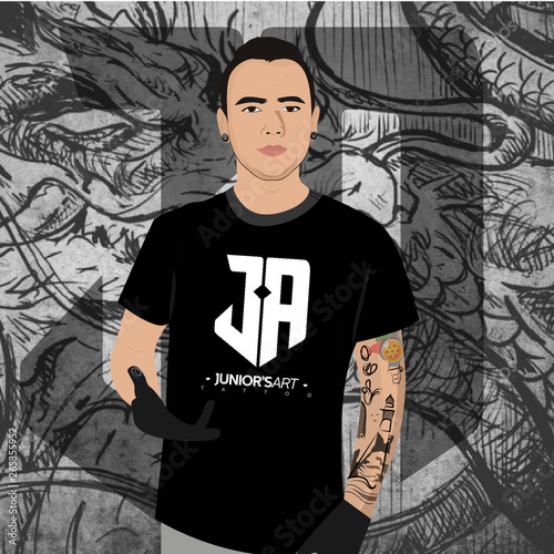 Tatuador vector