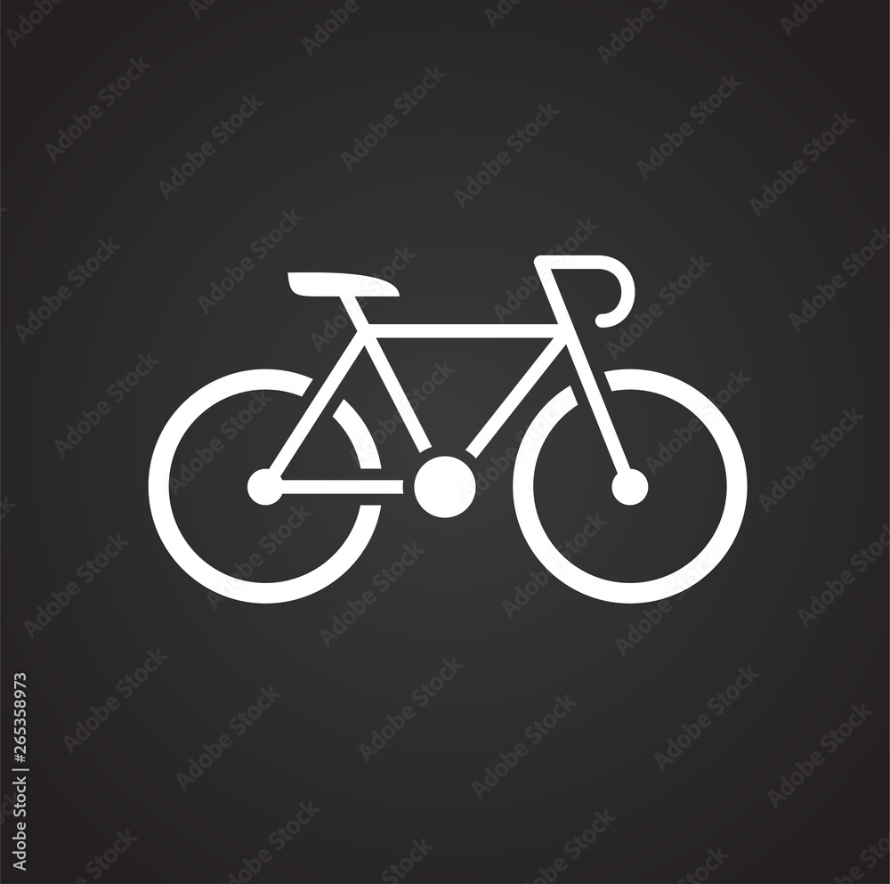 Bicycle icon on background for graphic and web design. Simple vector sign. Internet concept symbol for website button or mobile app. Bicycle icon on background for graphic and web design. Simple vector sign. Internet concept symbol for website button or mobile app.