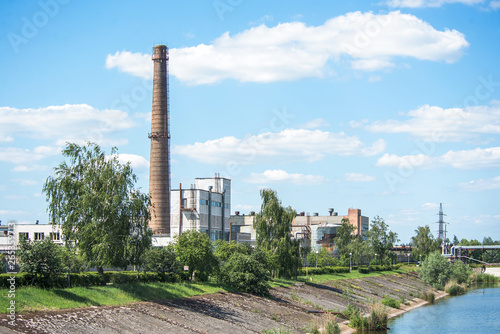 Chernobyl, Ukraine, June, 2016: Chernobyl Nuclear Power Plant. General view of Chernobyl nuclear power station.