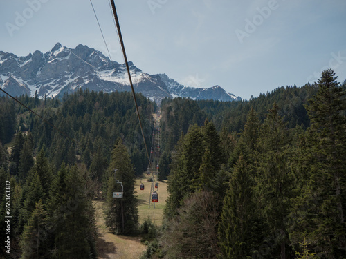 Beautiful Swiss Landscapes with Snow Alps funicular railway