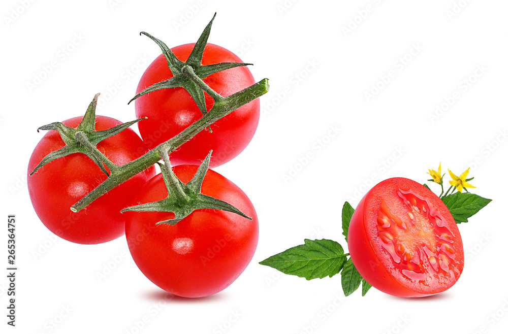 Fresh tomato isolated on white background with clipping path Fresh tomato isolated on white background with clipping path