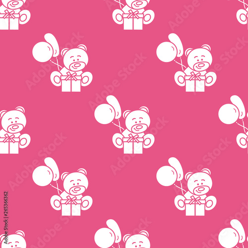 Seamless pattern with children's toys.