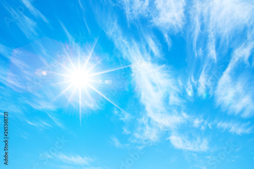 sunny sky background whith clouds