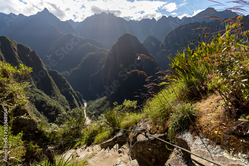 overlooking river with moutains Peru © Rican Thai Family