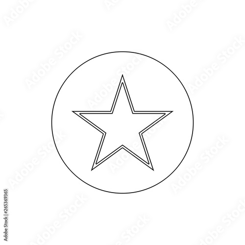 bookmark favorite star outline icon. Signs and symbols can be used for web  logo  mobile app  UI  UX