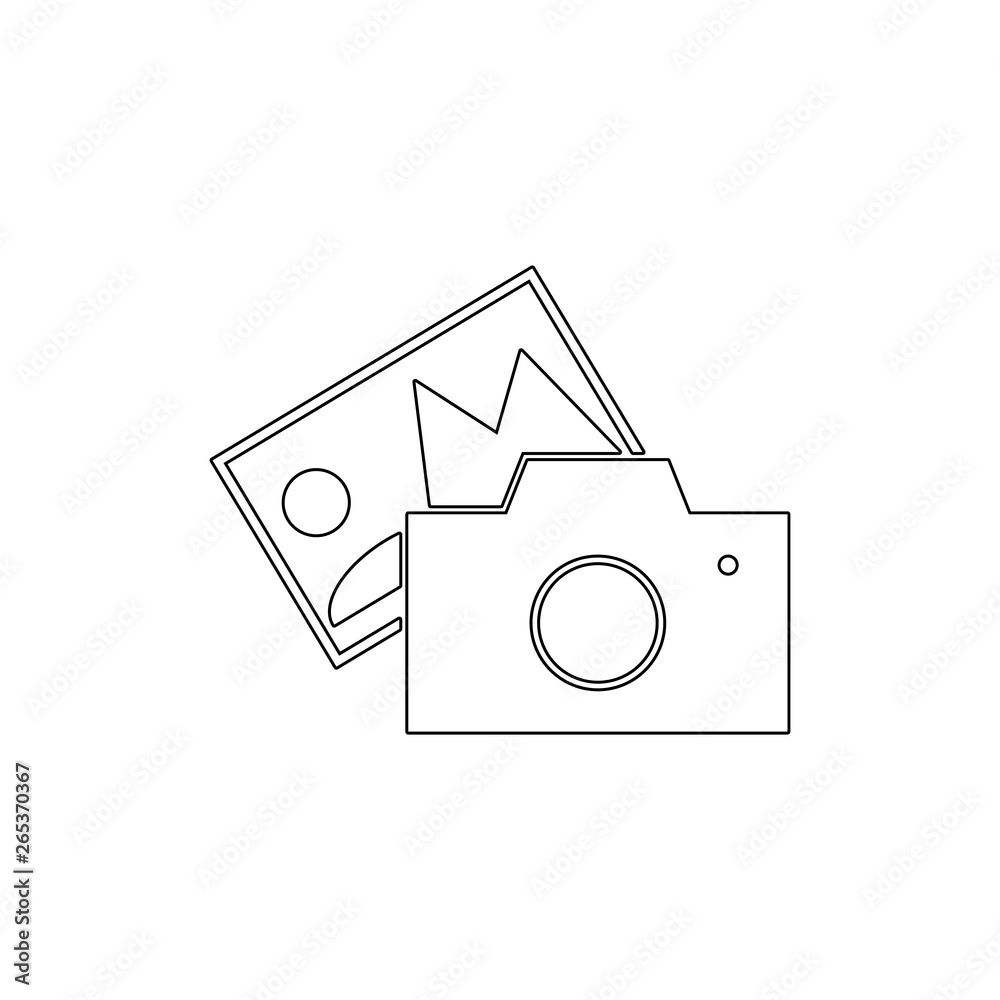 photo camera images media outline icon. Signs and symbols can be used for web, logo, mobile app, UI, UX photo camera images media outline icon. Signs and symbols can be used for web, logo, mobile app, UI, UX