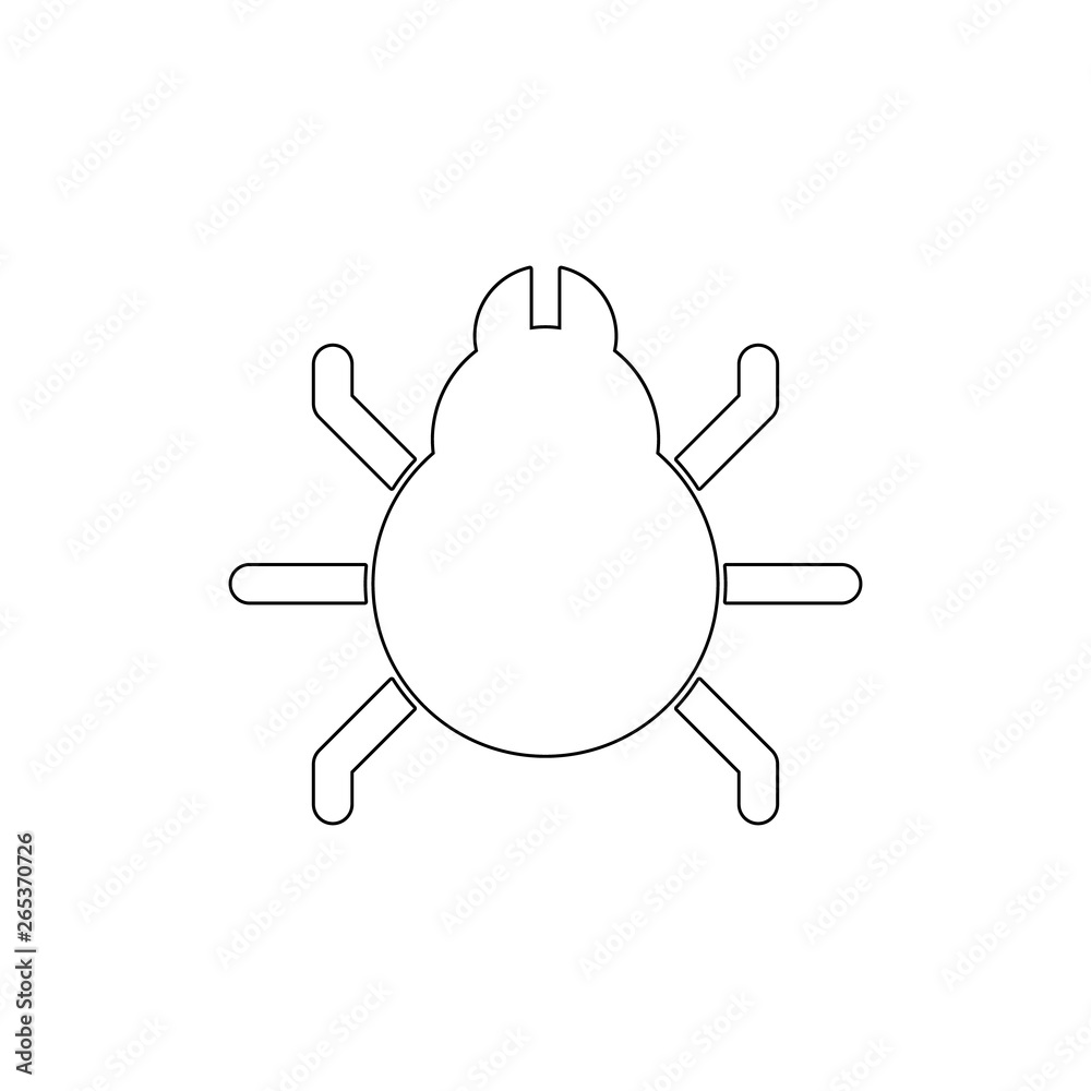animal bug code debug insect outline icon. Signs and symbols can be used for web, logo, mobile app, UI, UX animal bug code debug insect outline icon. Signs and symbols can be used for web, logo, mobile app, UI, UX