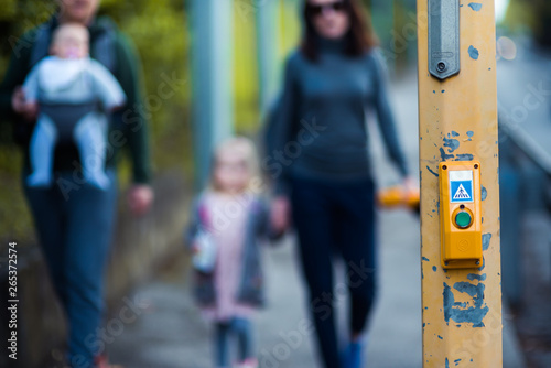 Wallpaper Mural Safe pedestrian crossing in the city Torontodigital.ca