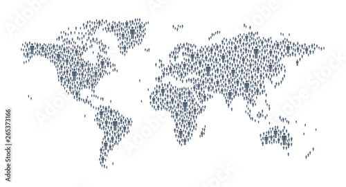 World Map - Global Human Connection