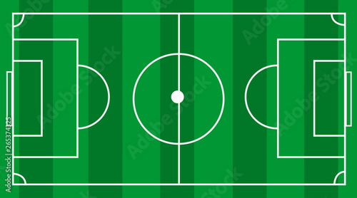 Vector green grass soccer football field background