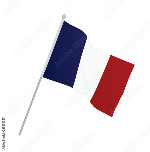 France national flag. vector illustration