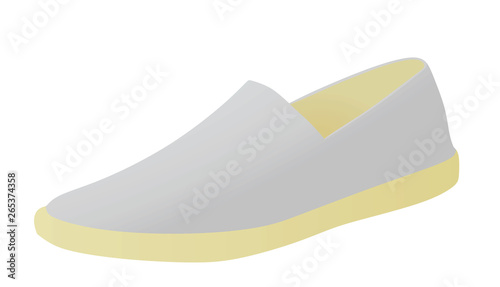 Grey  loafer. vector illustration