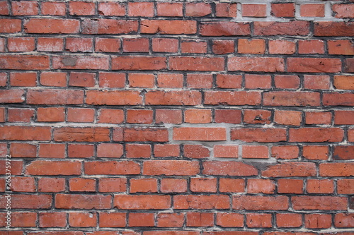 Rote Backstein Mauer