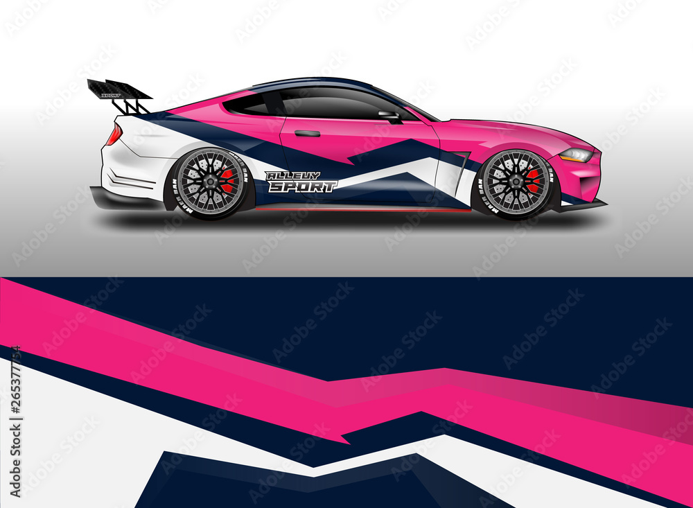 Fototapeta premium Car wrap designs vector . File ready to print and editable . Eps 10