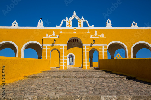 Entrance, Convent of San Antonio de Padua, completed in 1561; Izamal, Yucatan, Mexico photo