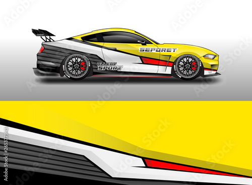 Car wrap designs vector . File ready to print and editable . Eps 10