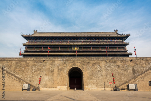 Gate on the Xi'an City Wall; Xian, Shaanxi Province, China photo