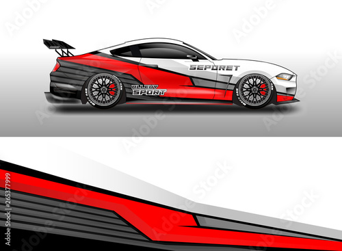 Car wrap designs vector . File ready to print and editable . Eps 10