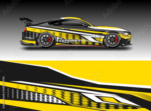 Car wrap designs vector . File ready to print and editable . Eps 10