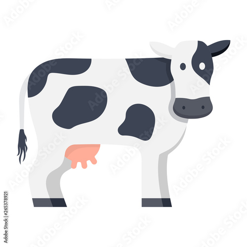 Cow isolated on white background