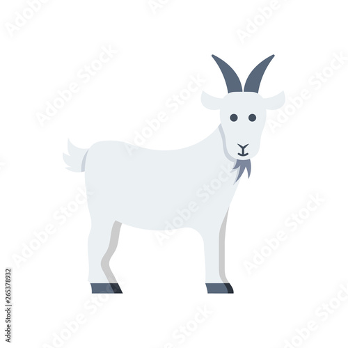 Goat vector illustration isolated on white background