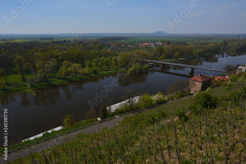 Landscape of Czech republic, Rip mountain, Labe river - Melnik, Czech republic © ACOBA