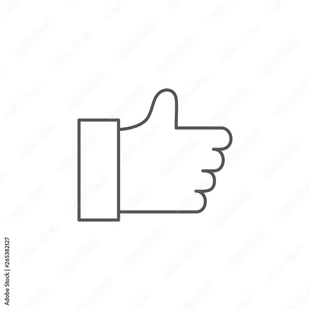 Like, arm vector icon. Element of simple icon for websites, web design, mobile app, info graphics. Thick line icon for website design and development Like, arm vector icon. Element of simple icon for websites, web design, mobile app, info graphics. Thick line icon for website design and development