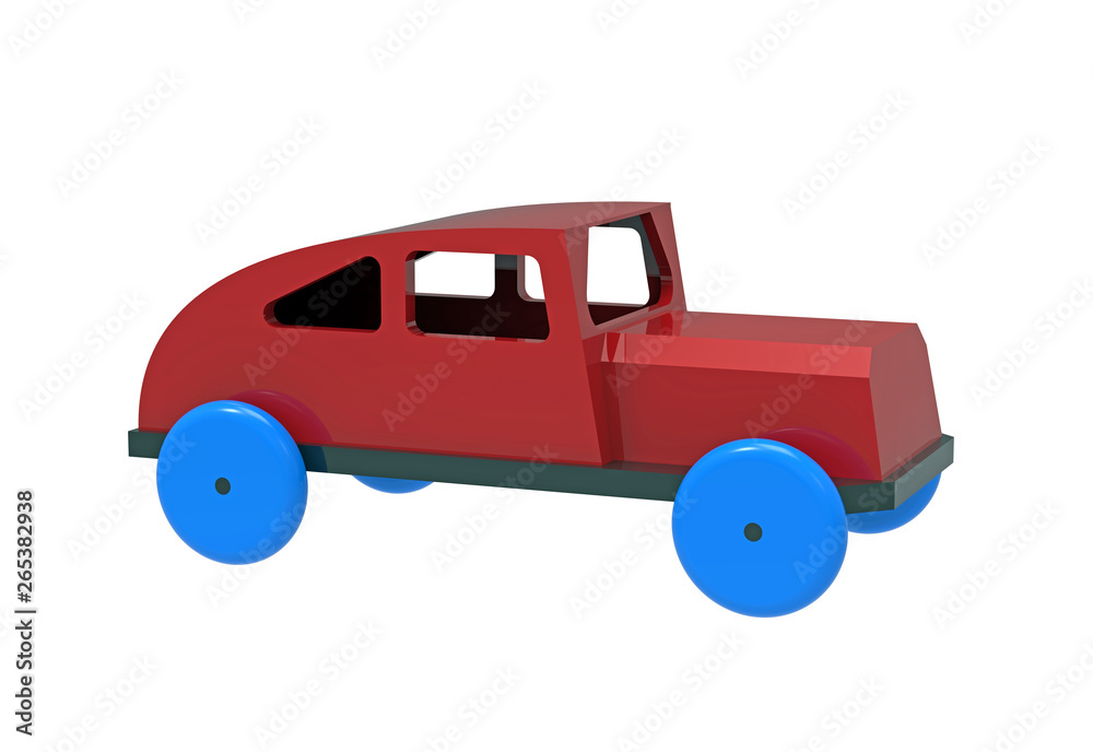 Car, colorful wooden toy