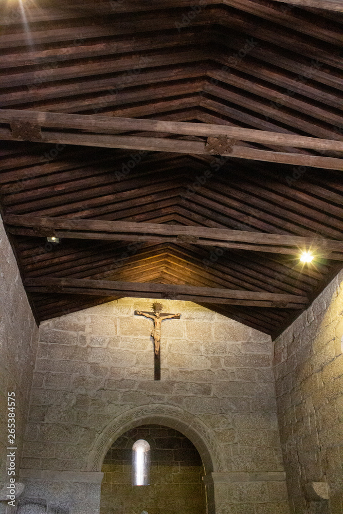 Church of São Miguel do Castelo in Guimaraes castle at Braga, Portugal. It was the birthplace of the first Portuguese King